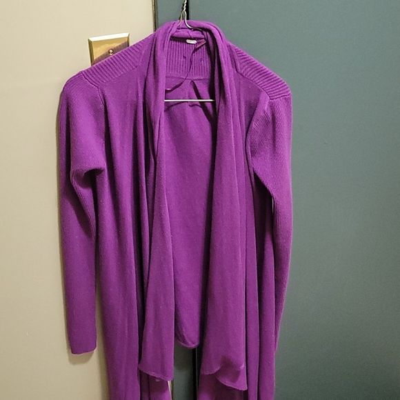 lululemon athletica Sweaters - Lululemon Cardigan purple  cashmere OS